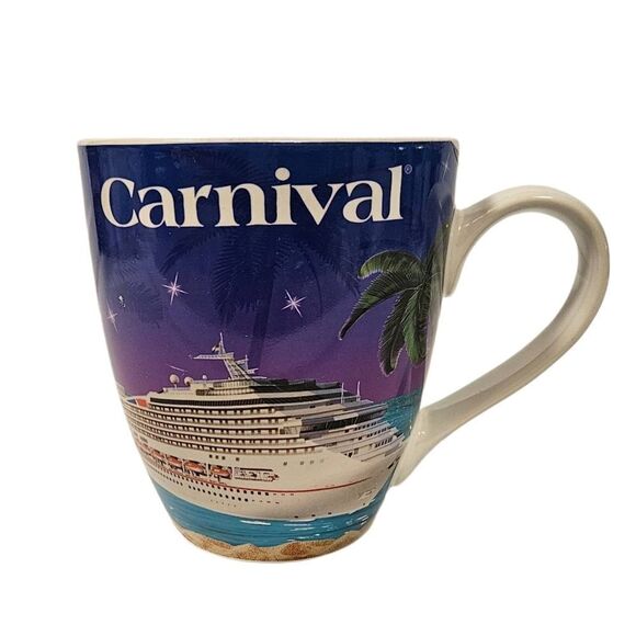 Carnival Cruise Souvenir Coffee Mug - Picture 1 of 5